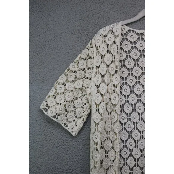 Rebellion Again Crochet Fringed Topper-XS-Cottagecore-Boho-Beachy-Cover-Up - Picture 3 of 10